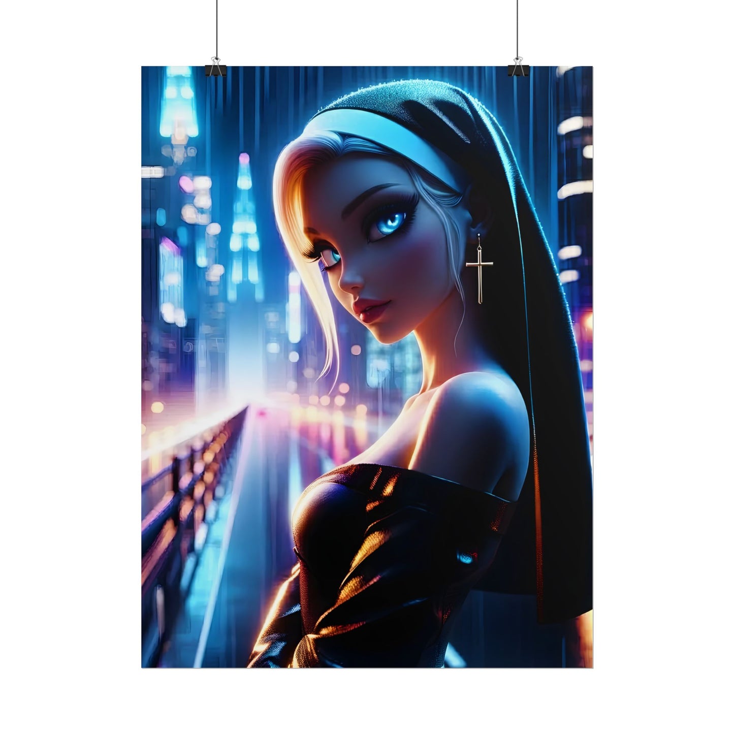 Rolled Poster — Neon Nun