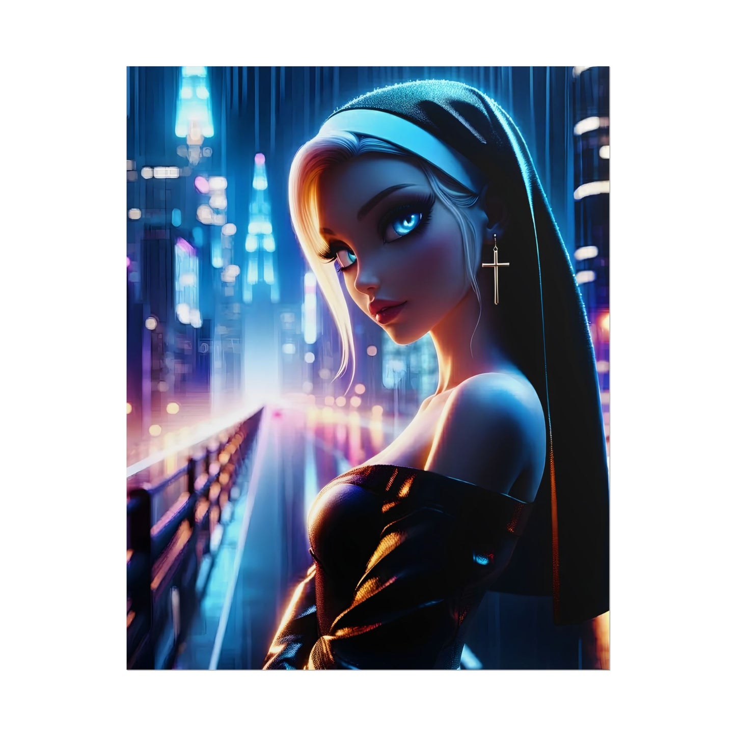 Rolled Poster — Neon Nun