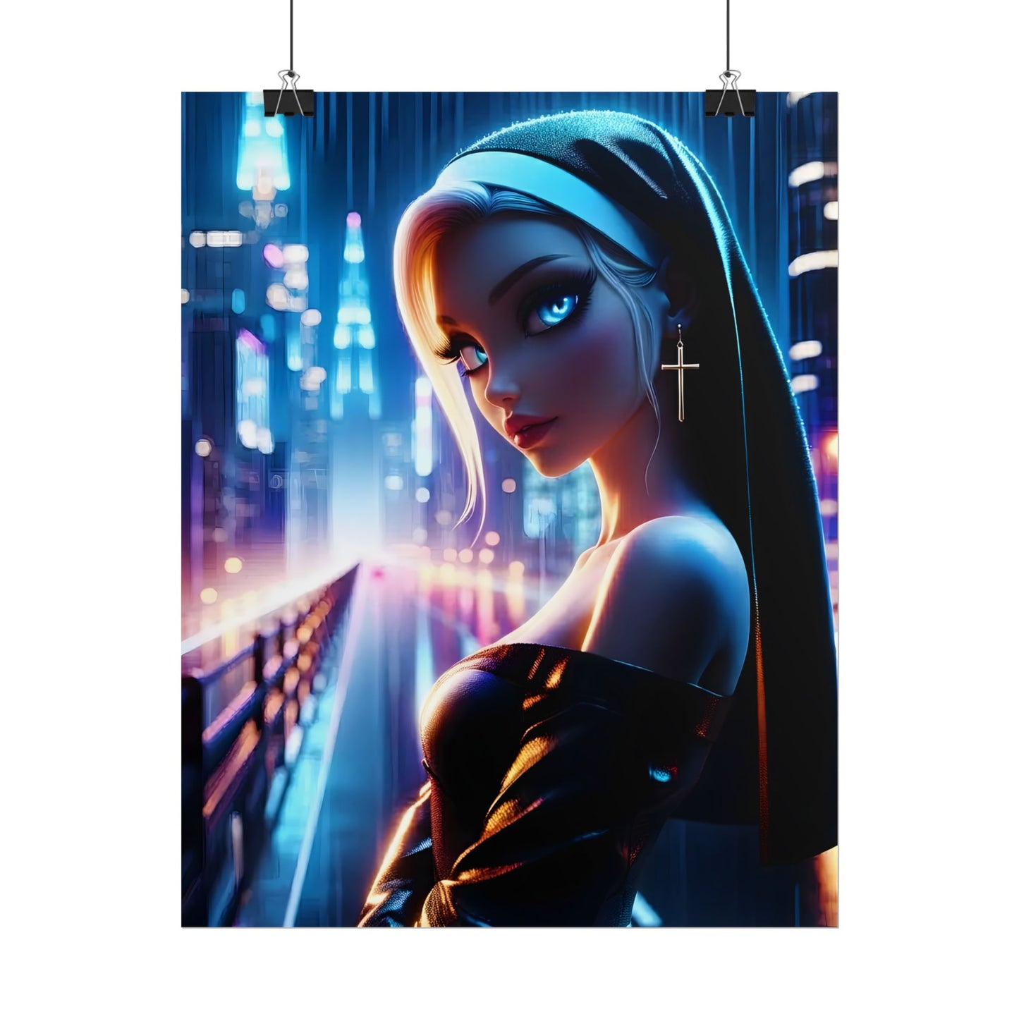 Rolled Poster — Neon Nun