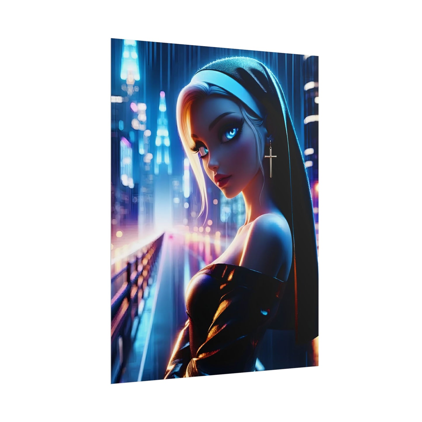 Rolled Poster — Neon Nun